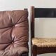 Fauteuil scandinave en cuir cognac "Siesta" par Ingmar Relling pour Westnofa 1960