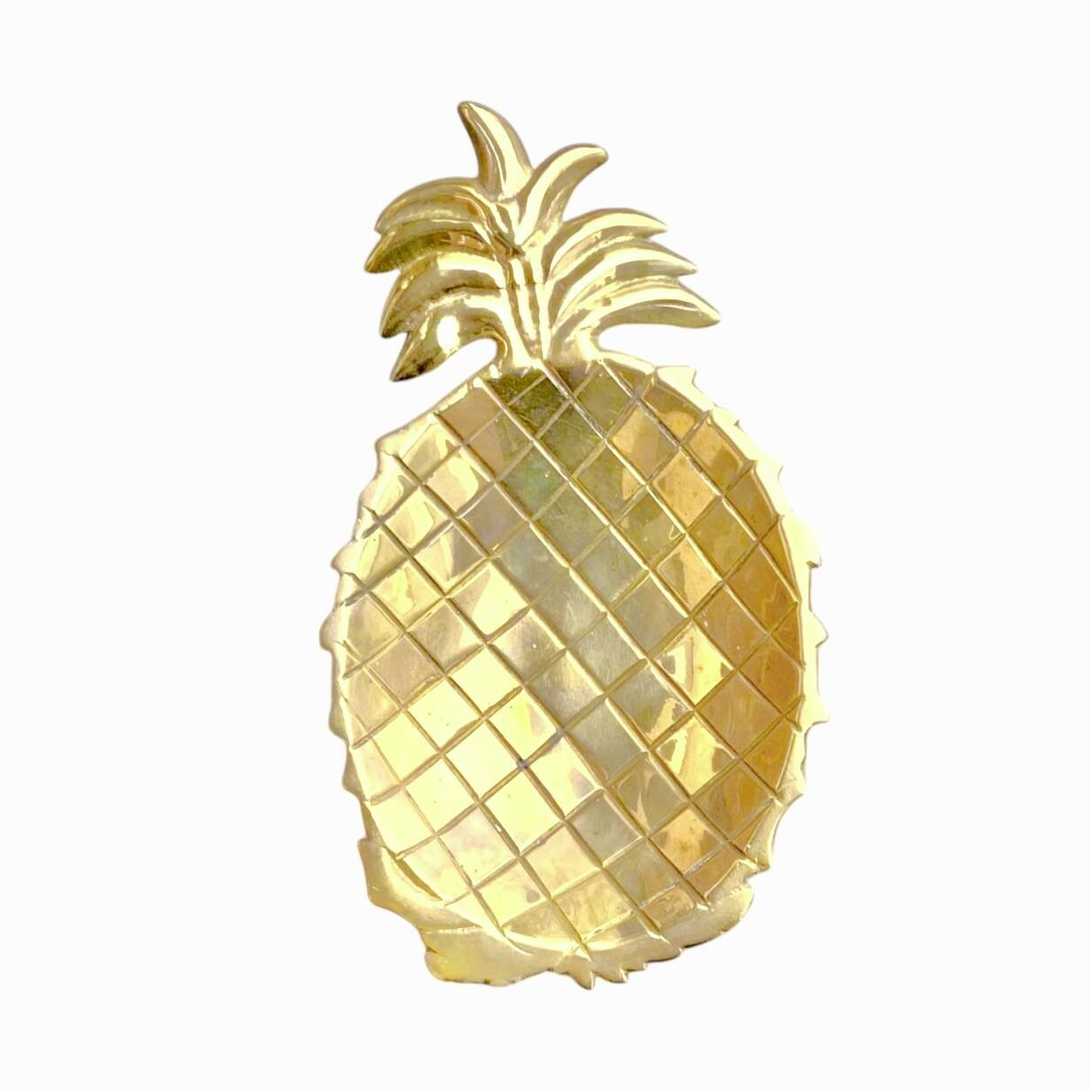 Vintage brass pineapple pocket emptier