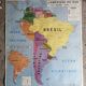 Vintage school map mdi Asia USSR - South America.