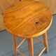 High wooden stool