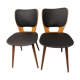 Pair of Bistrot Baumann chairs for Max bill vintage 1960