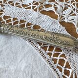 Openwork pie server in silver with Minerva hallmark and gilded metal