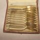 12 silver-plated metal teaspoons from the "Art Deco" period.