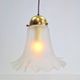 Vintage Glass & Brass Handkerchief Pendant Lamp from Peill & Putzler, 1960s