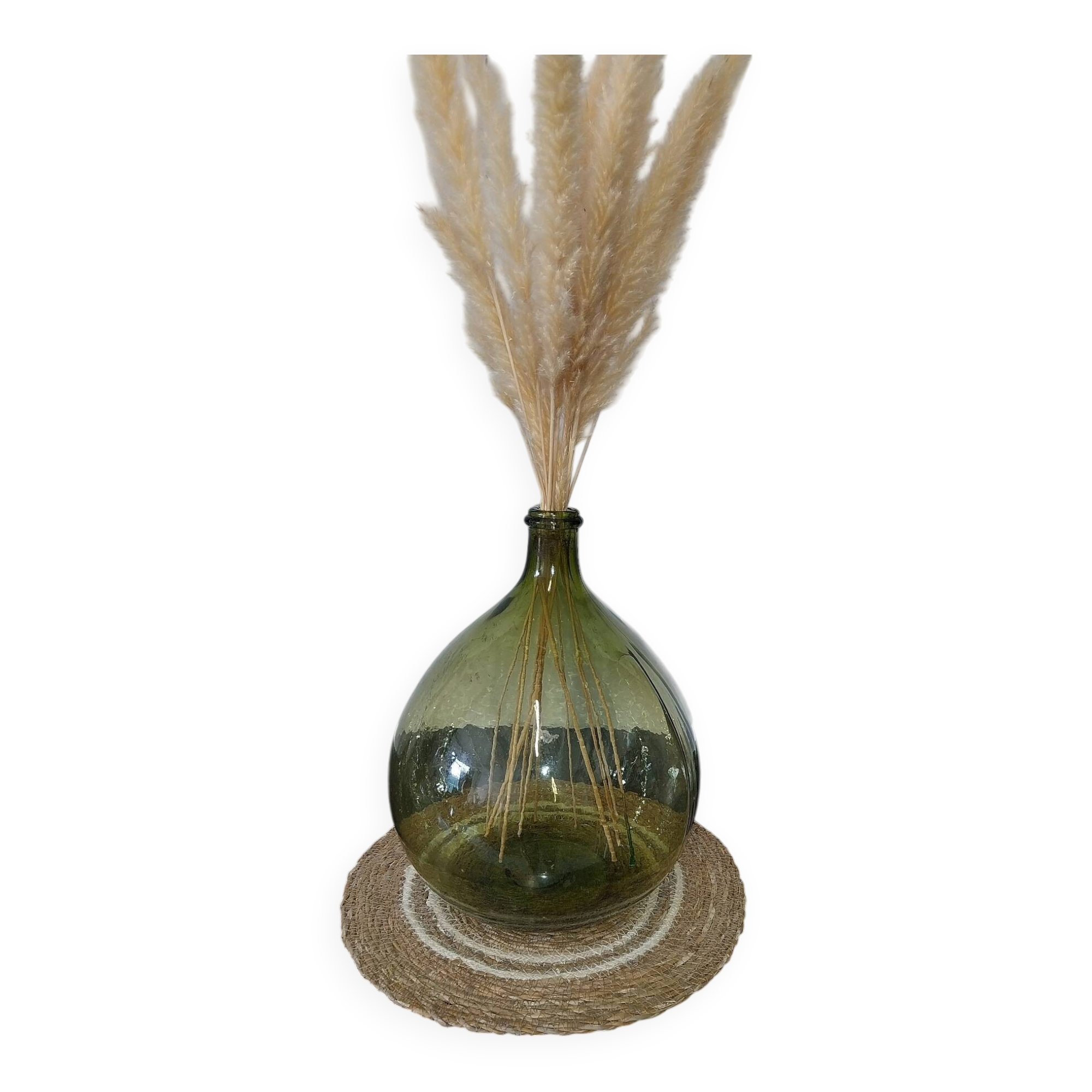 Give me a green glass jug.
