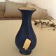 "eclipse" vase painted and gilded with gold leaf