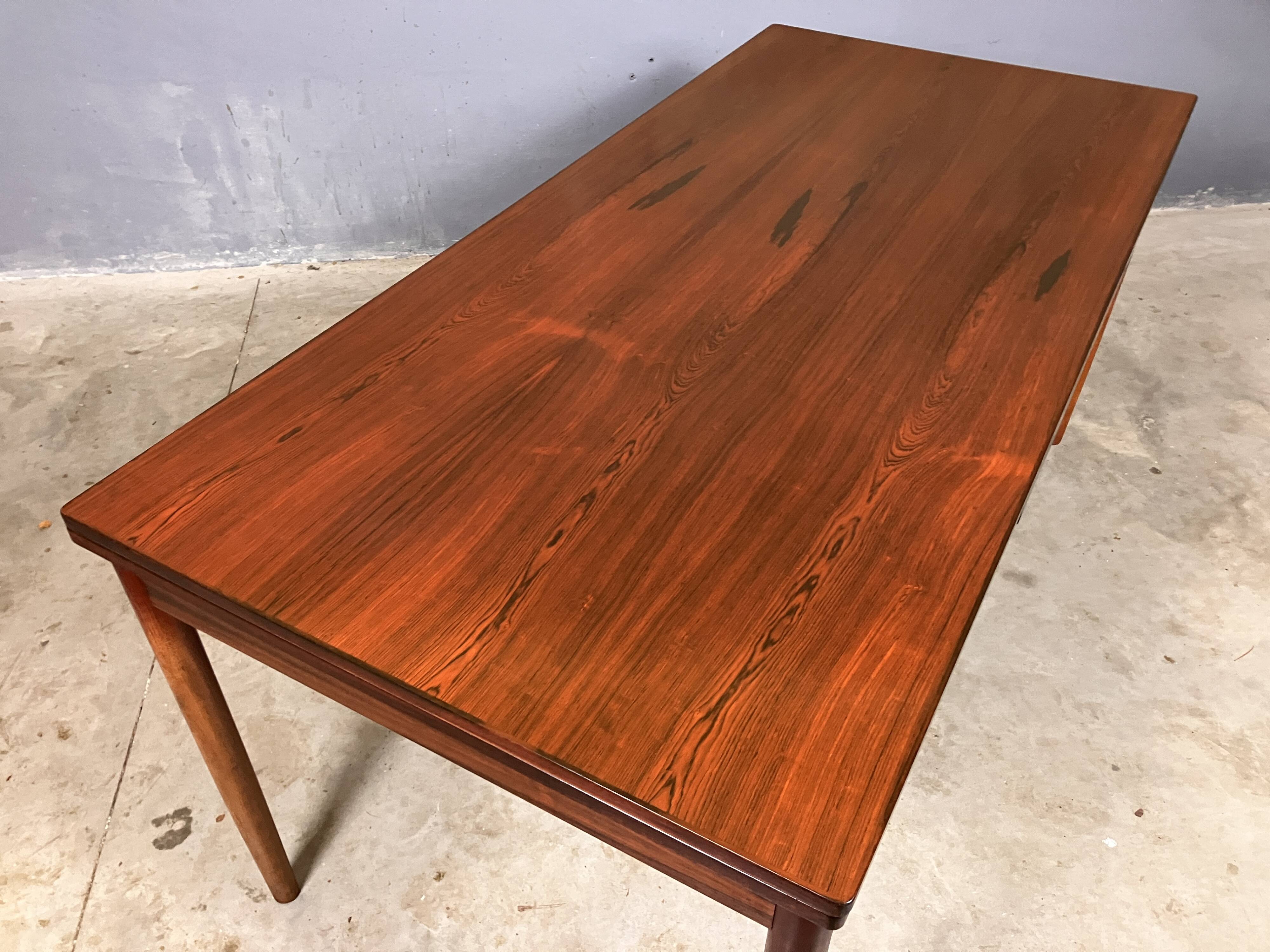 Rosewood dining table XL Mid Century Vintage Dutch Design