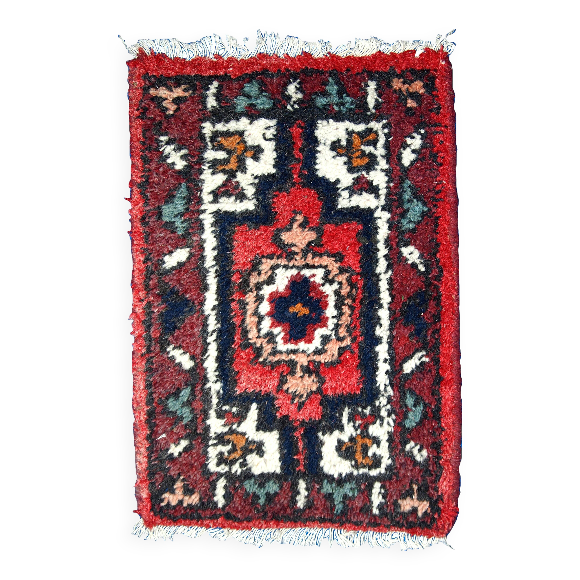 Tapis Vintage Hamadan en Laine, Années 1970, Élégance du Moyen-Orient