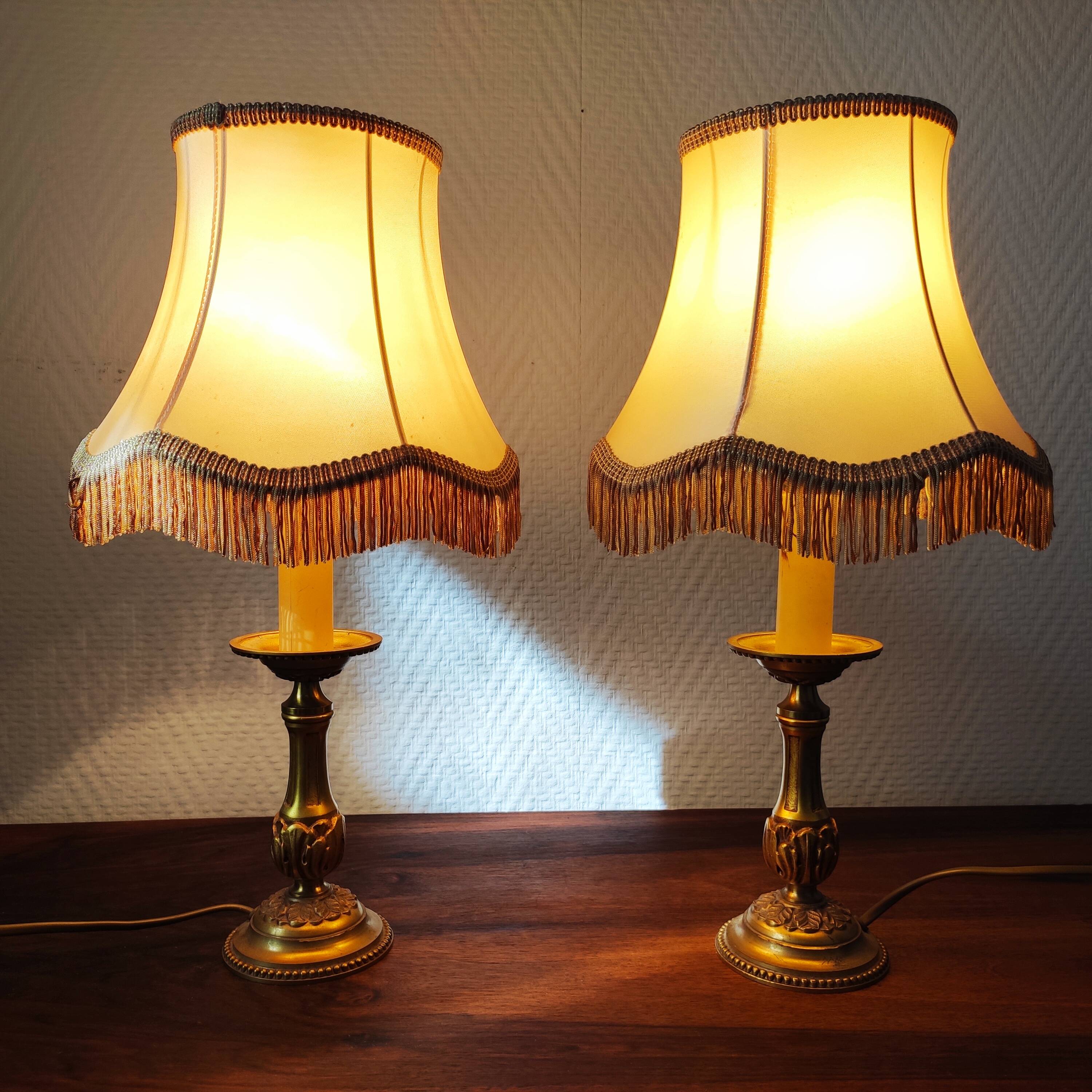 Pair of vintage lamps