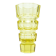 Art Deco vase, yellow crystal, designed by J. Hoffmann, Czechoslovakia, 1930s