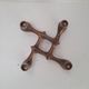 Brutalist bronze candlestick