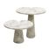 Tables d'appoint en marbre de Carrare "Eros" d'Angelo Mangiarotti originales