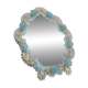 Venetian mirror made of Murano glass, for standing or hanging, 1950.