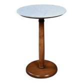 Walnut and marble gueridon, Restoration style – early 20th century