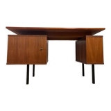 Vintage wooden desk with bleacher on the side