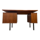 Vintage wooden desk with bleacher on the side
