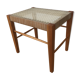 60s modernist stool, canning and wood