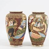 Pair of Satsuma vases