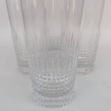 4 verres en cristal de baccarat, modèle Nancy.