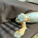 Italian ceramic leopard sculpture