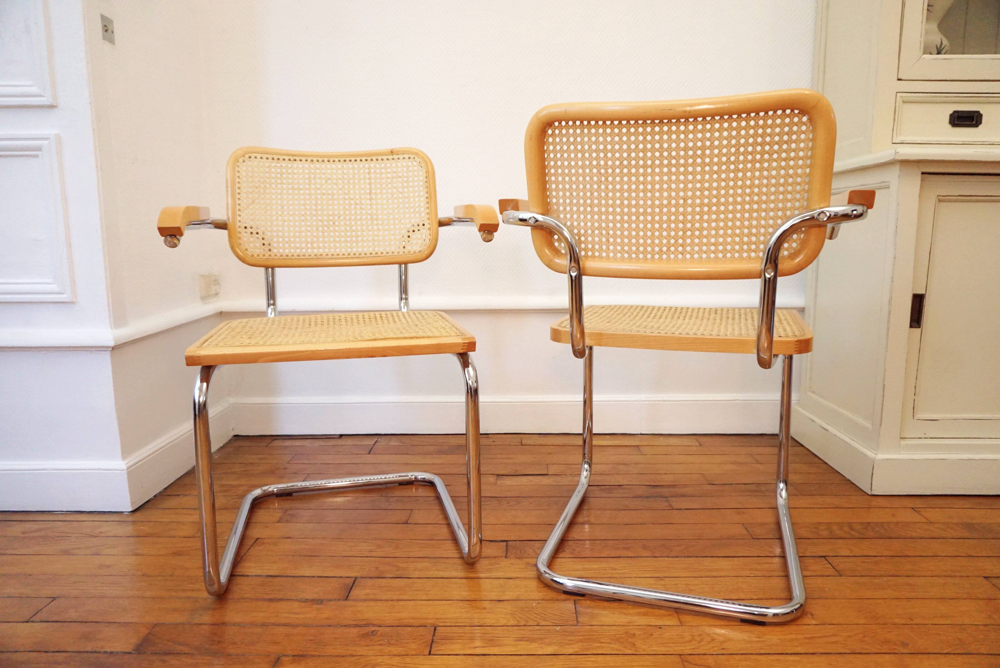 Pair of armchairs B64 Marcel Breuer