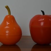 Set of mid-century plastic boxes,1970's