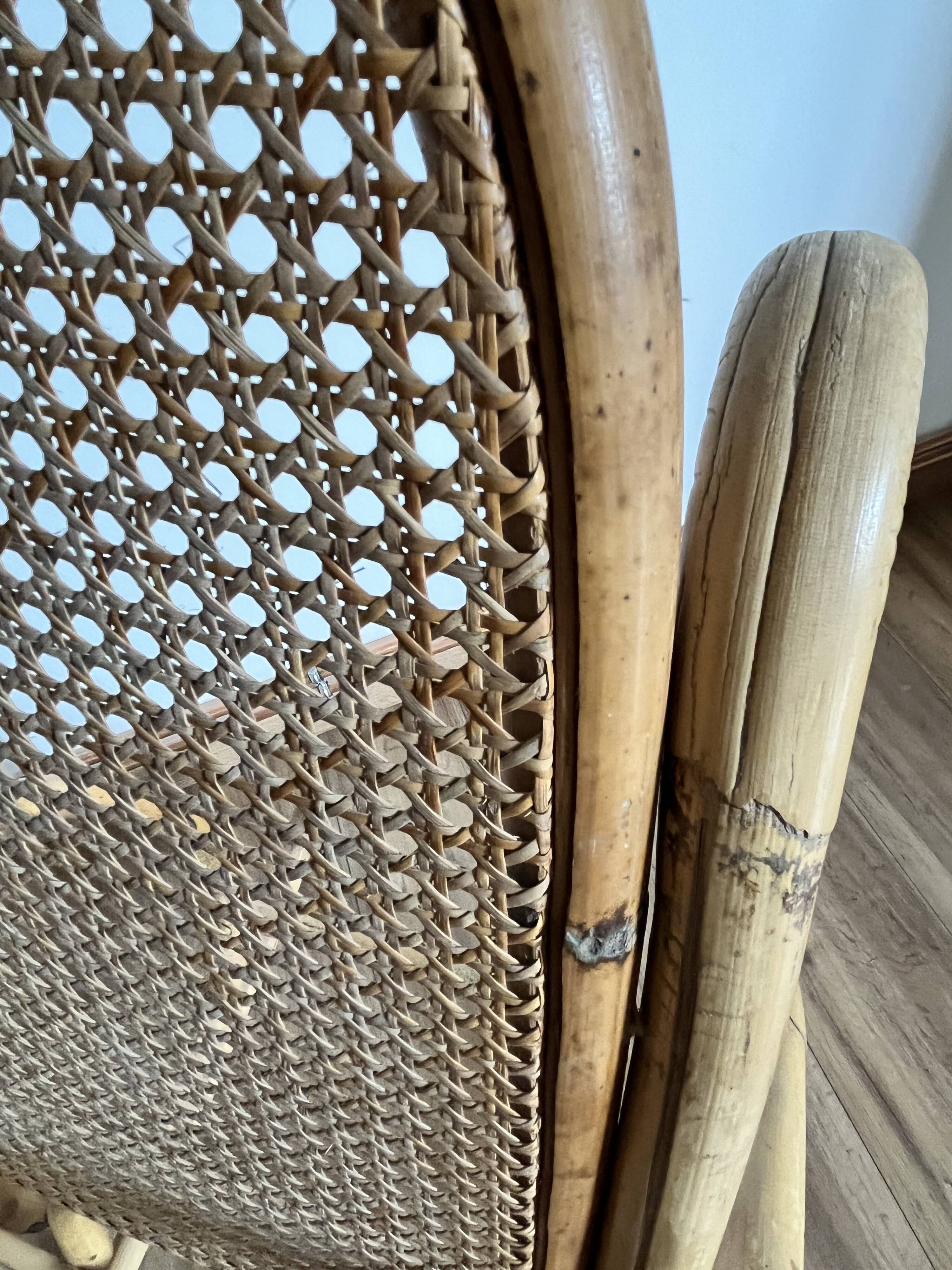 Adult model rattan rocking chair