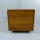 Salin Nyborg Teak Chest / Storage Box / Side Table on Wheels Denmark 1960s