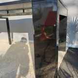 Table with extendable mechanism XXL black lacquer