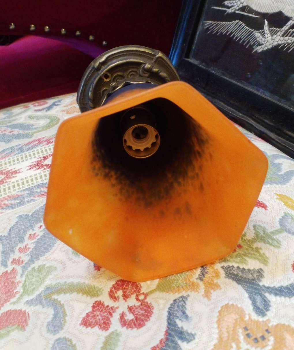 Glass paste ceiling light