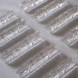 Set of 10 crystal knife rests