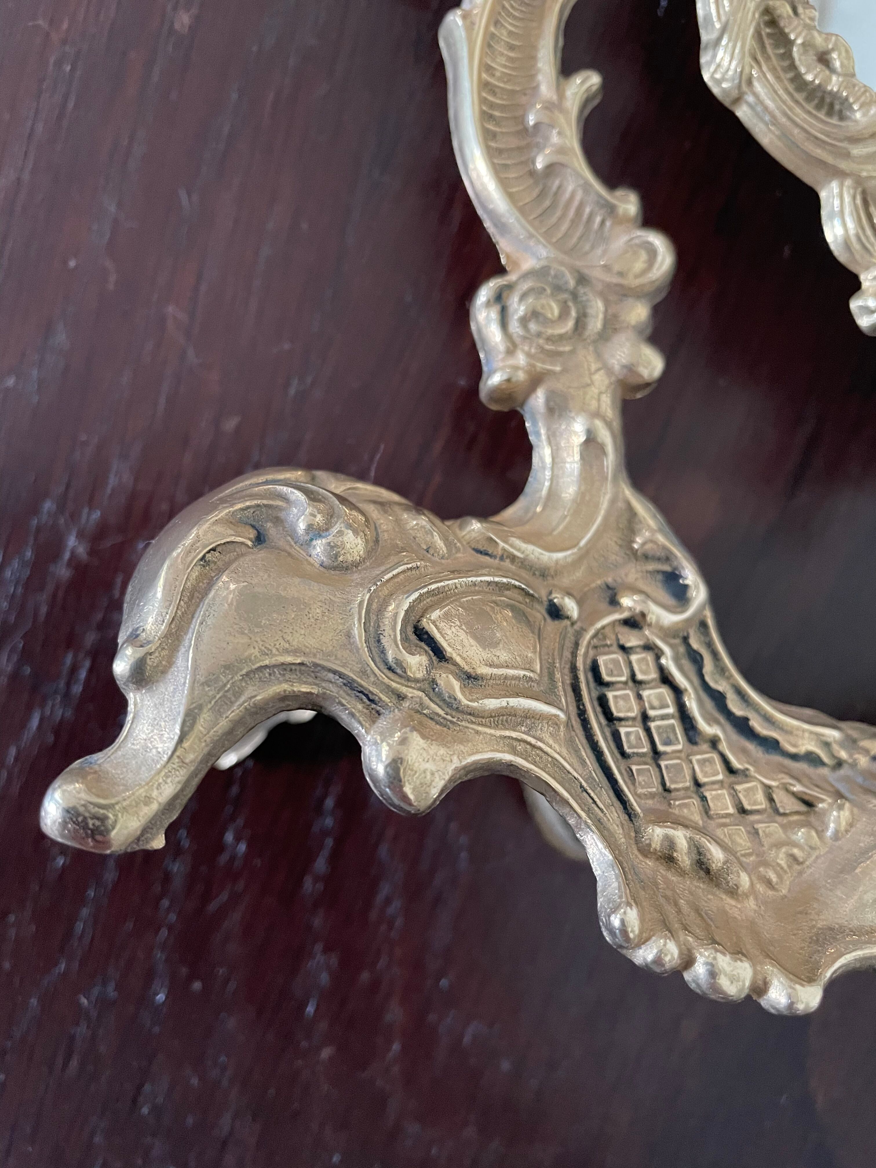 Psyche mirror in gilded bronze 34 X 31cm