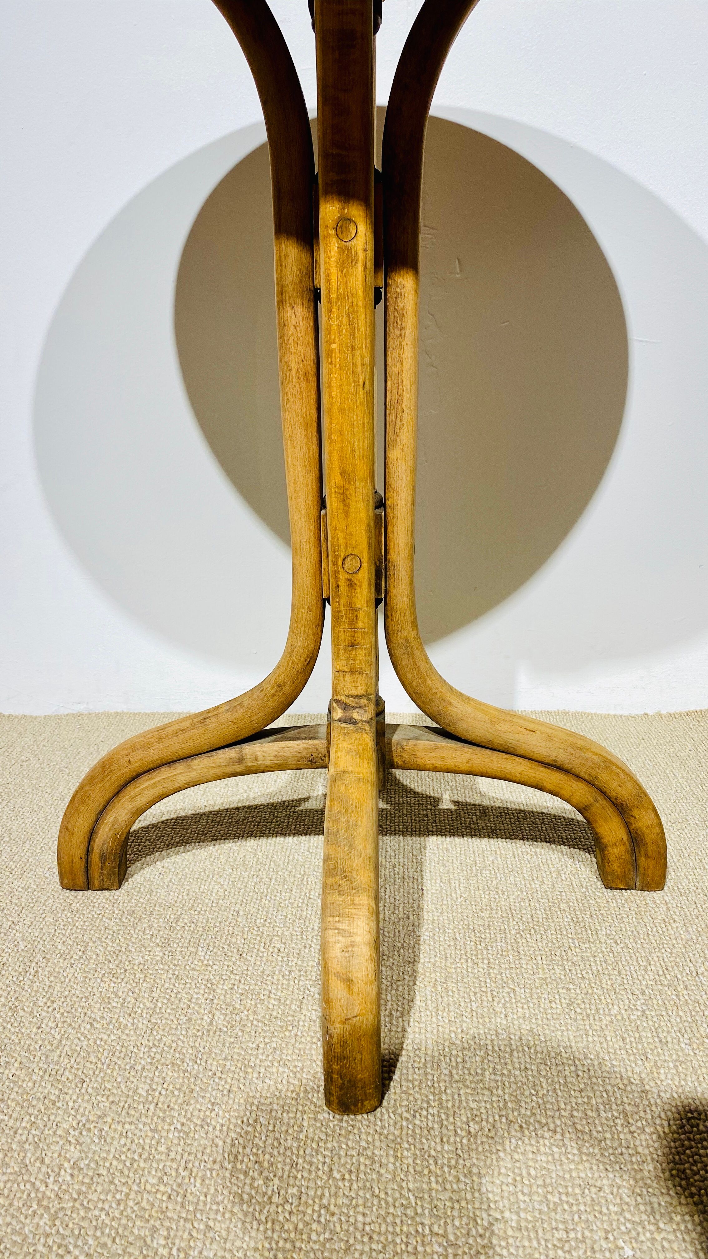 Bistro table old curved wood around 1930