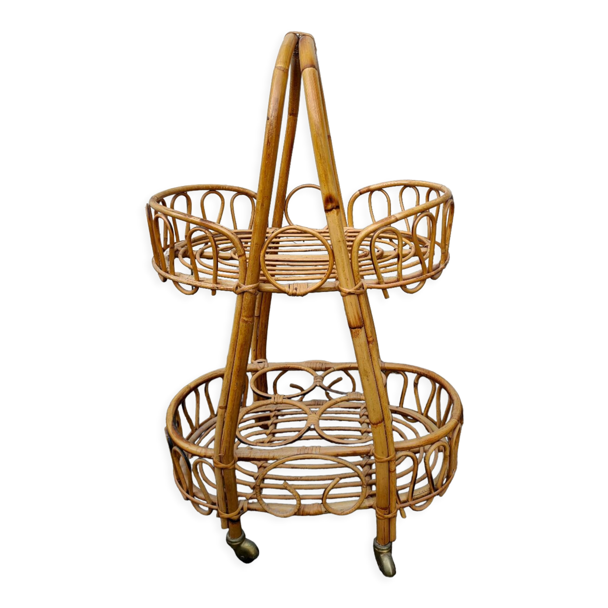 Vintage rattan wheels