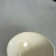 Antique bowl Digoin Sarreguemines France | Vintage green earthenware bowl