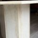 Postmodern octagonal coffee table in Italian travertine, 1970.