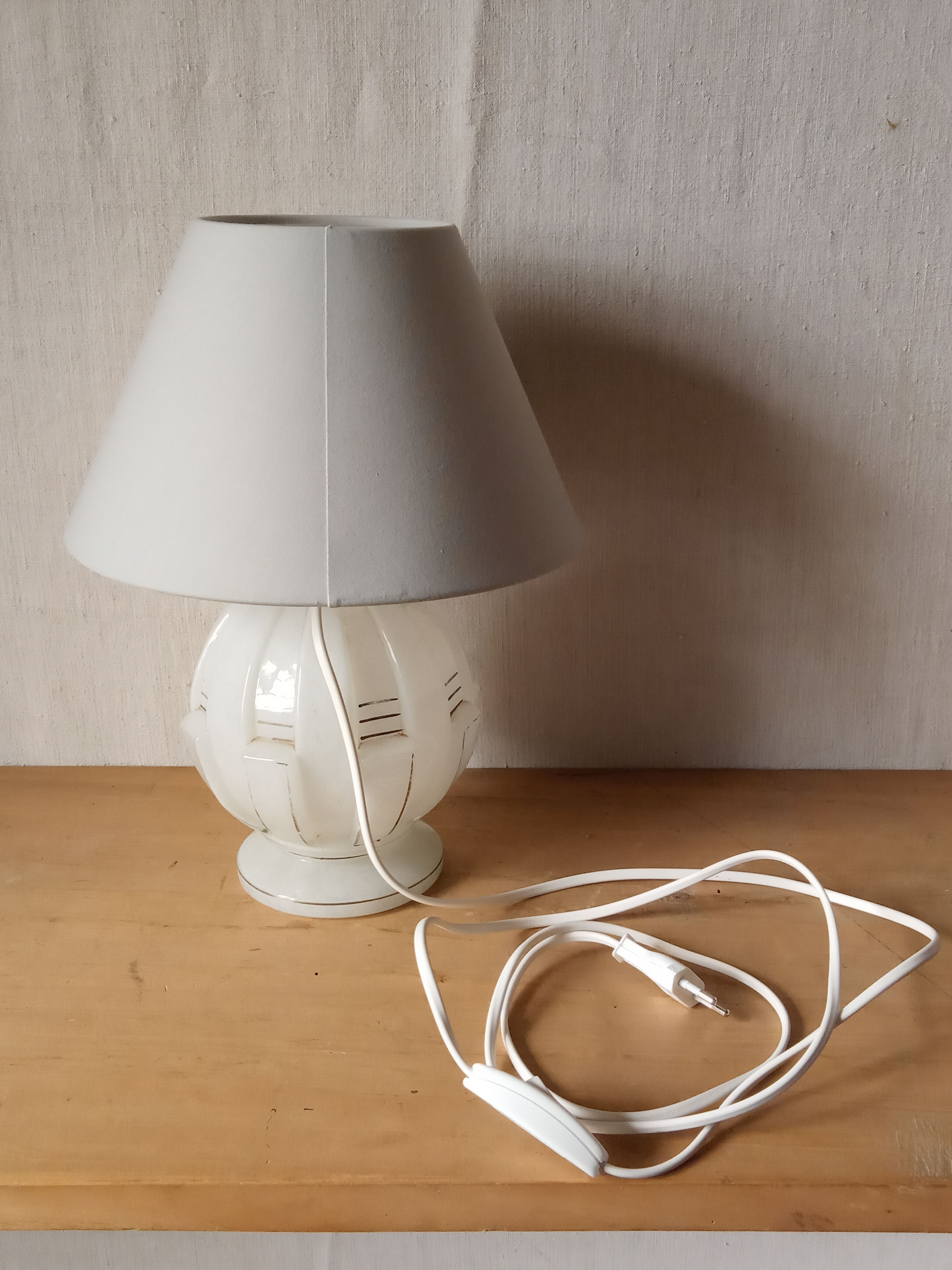 Lampe en verre Art-deco