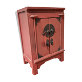 Chinese wardrobe in red wood