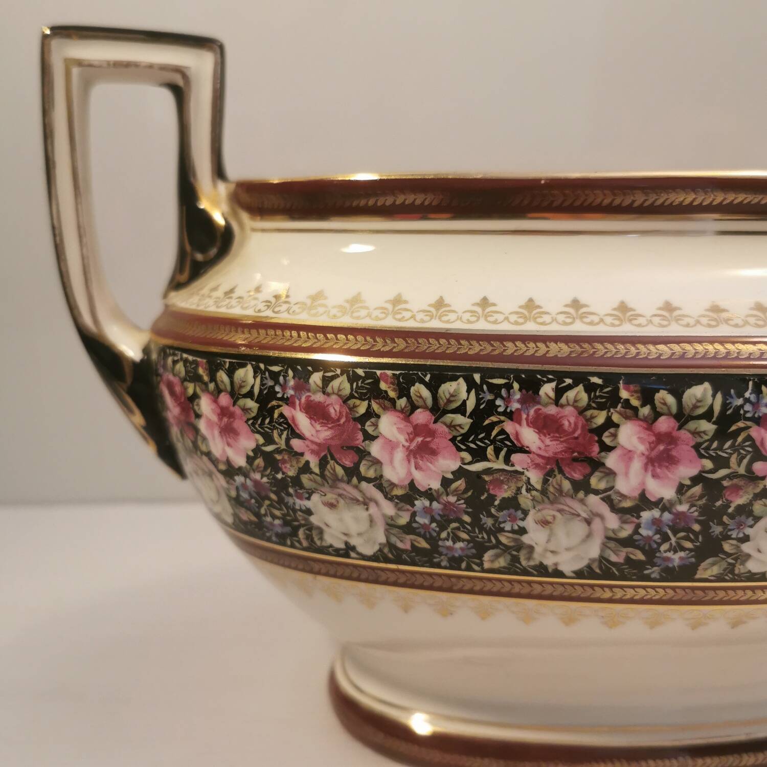 Belgian earthenware fireplace insert Boch la Louviere 1930s, 1940s