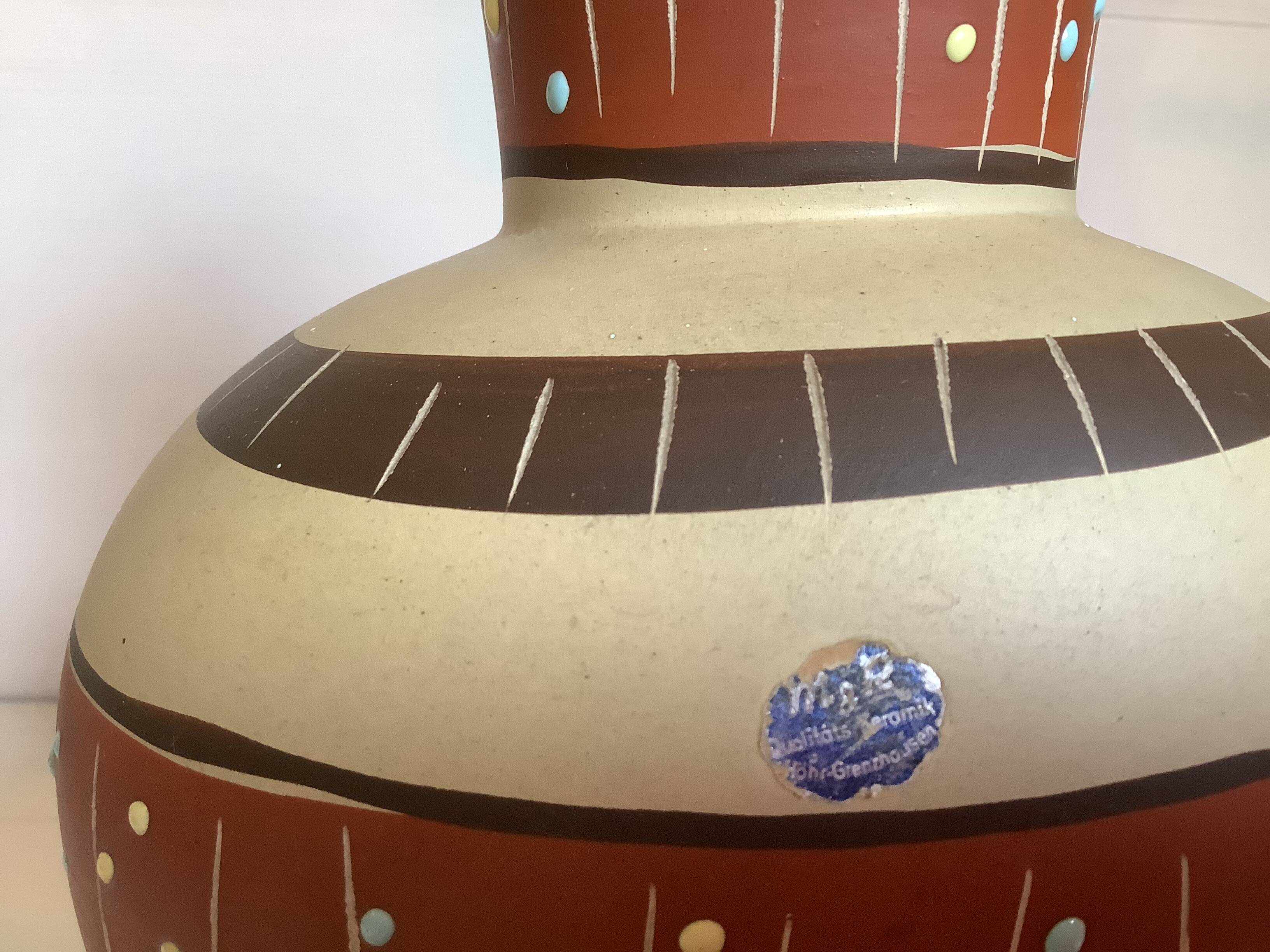 Large pitcher vase Marzi and Remy Höhr Germany