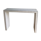 Tile console ceramic mosaic white black