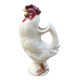 Rooster pitcher in cracked ceramic Art Deco style