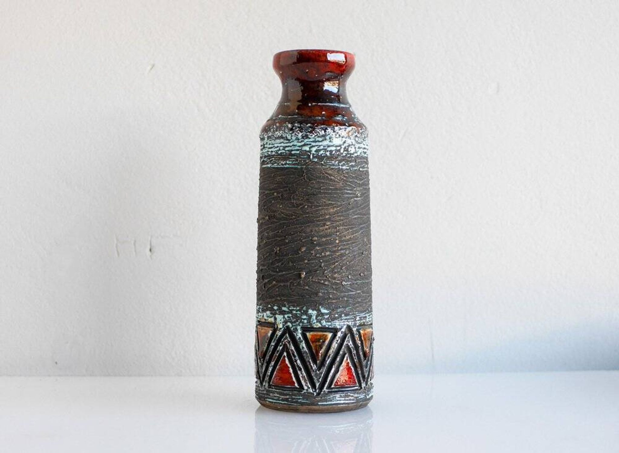 Mid-century modern Scandinavian pottery vases from Tilgmans, Sweden, set of 2