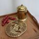Golden table mat
