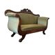 Vintage green baroque sofa / two-seater sofa
