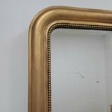 Grand miroir mercure Louis Philippe 129 x 72 cm doré ancien