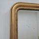 Large Louis Philippe mercury mirror 129 x 72 cm antique gold