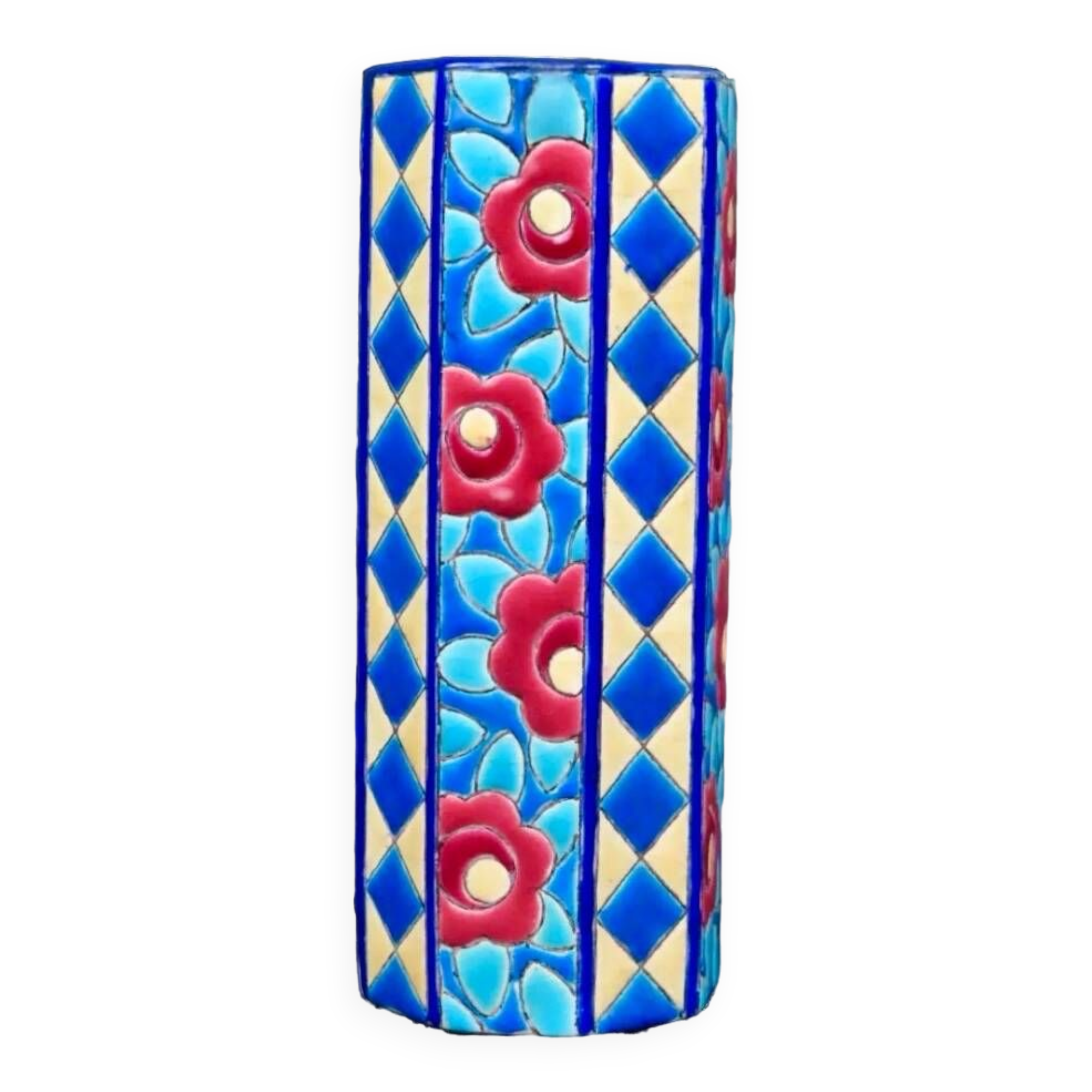 Longwy art deco vase