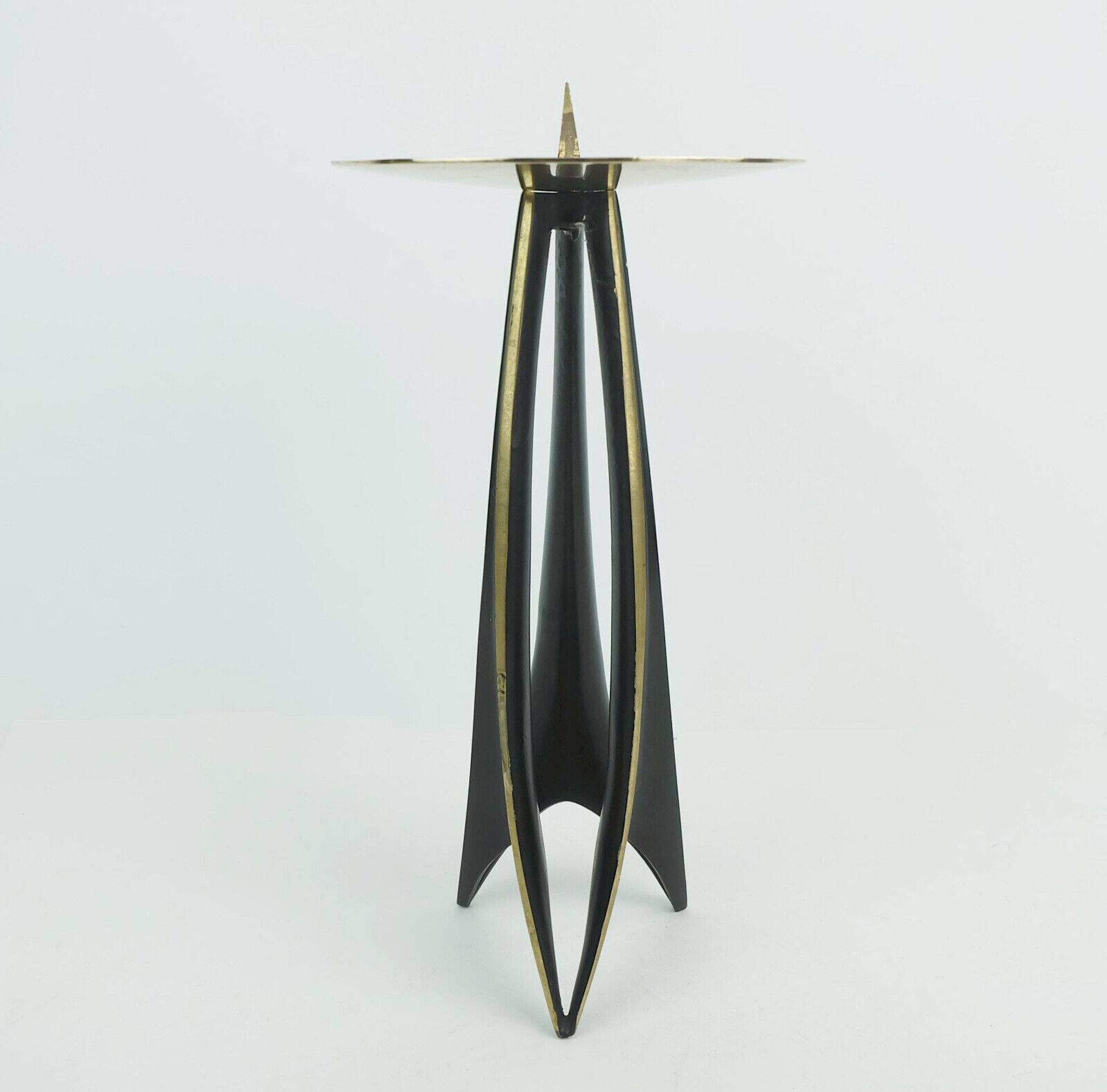 1950s mid century candle holder klaus ullrich faber & schumacher
