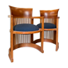 Pair of armchairs by Frank Lloyd Wright, Cassina edition